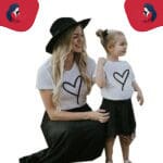 Tee shirt mère fille assorti