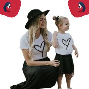 Tee shirt mère fille assorti