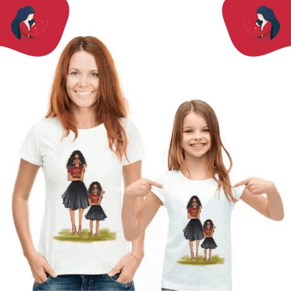 Tee shirt mère fille fashion
