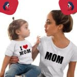 Tee shirt mère fille j'aime maman