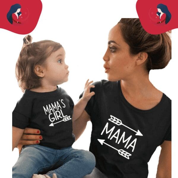 Tee shirt mère fille maman et moi