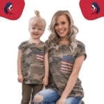 Tee shirt mère fille militaire