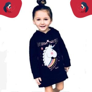 Robe mère fille licorne enfant