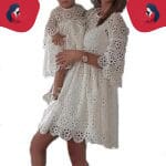 Robe mère fille fleurie