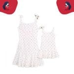 Robe mère fille à pois