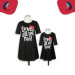 robe mère fille love 