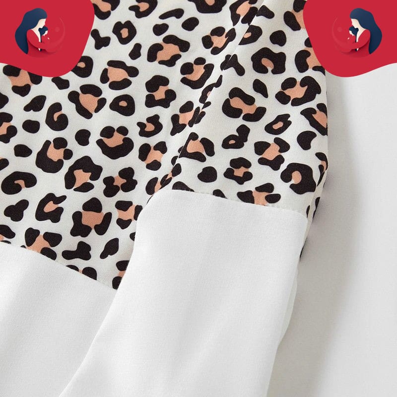 Pull Duo Mère Et Fille En Beige Et Gris – Image 5